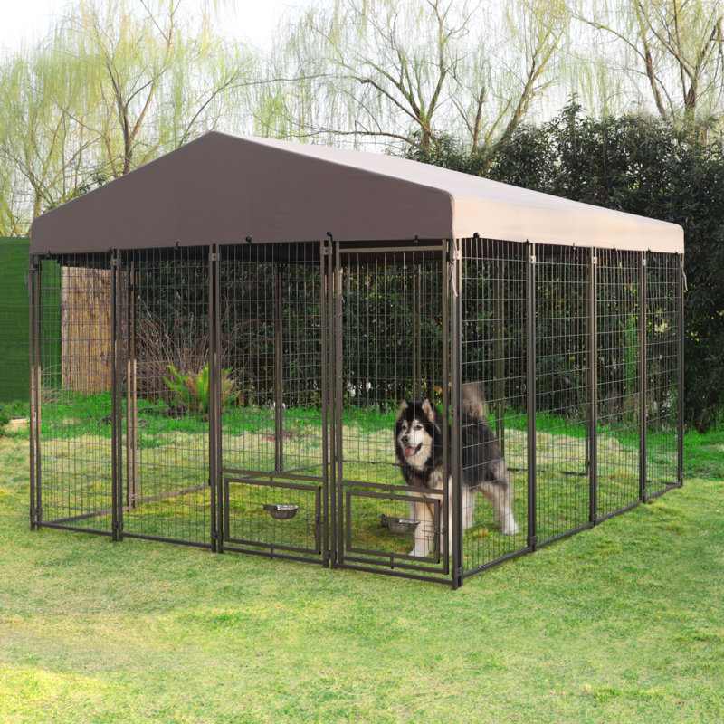 Outdoor dog kennel feeders hotsell